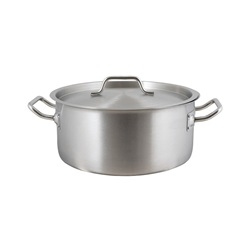 Nízký nerezový kastrol STANDARD s poklicí 3,5 l , 20 cm