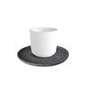 Porcelánový dvoustěnný šálek TWIST raw, 80 ml