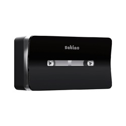 zásobník Hyginity Twin na 2 role toaletní papír se středovým odvíjením černý CF2