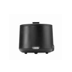 hrnec na polévku UNIQ černý, 8 l elektrický se skleněným víkem