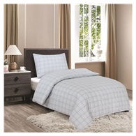 souprava ložní 140x200+70x90 cm DESIGN 59 - sv.modrá kostka