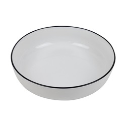 Future talíř hluboký 20 cm black rim