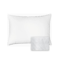 povlak na polštář 70x90 cm bílý SOLID proužek 4 mm + 20HU