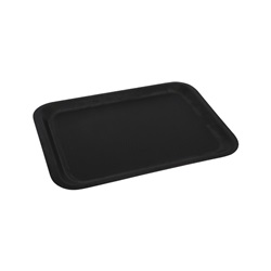 podnos 24x34 cm protiskluzový barva Olympos  černý mat