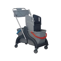 Vozík úklidový s čelisťovým ždímačem, plast